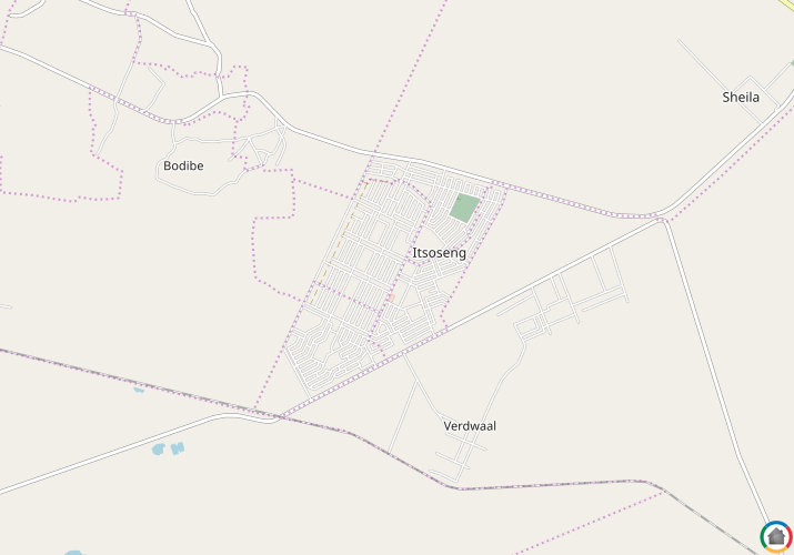 Map location of Itsoseng